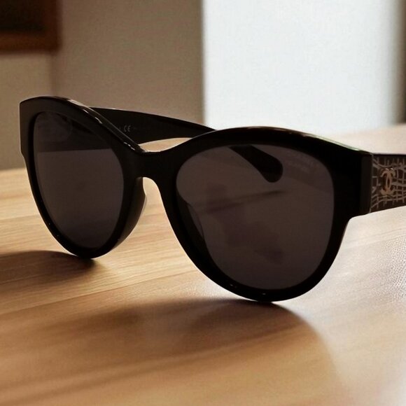 Chanel 5434 Butterfly Sunglasses – Black Gradient – Authentic – Lunettes Papillo - Picture 1 of 14
